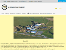 Tablet Screenshot of meadowbrookmeatmarket.com
